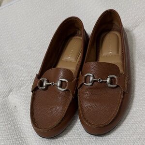 Kelly & Katie Brown Faux Leather Horsebit Loafers